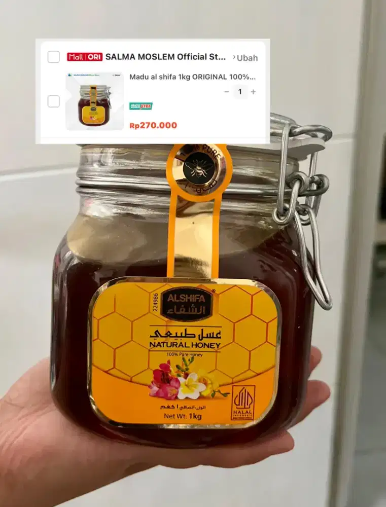 Madu murni asli Alshifa 1kg original segel