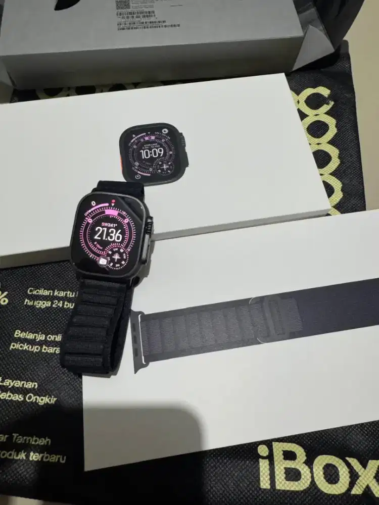 Apple watch ultra gen 3 ibox black titanium black alpine loop