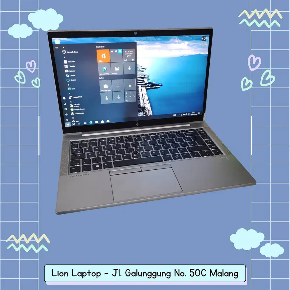 Alumunium Body Core i5 Gen 10 8/256 Slim HP Elitebook 830 G7 [21|06]