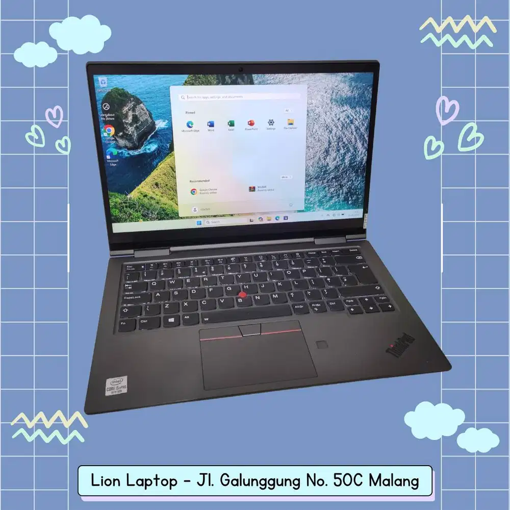 RAM 16GB Core i5 Gen 10 Slim Lenovo Thinkpad X1 Yoga 5th gen [21|06]