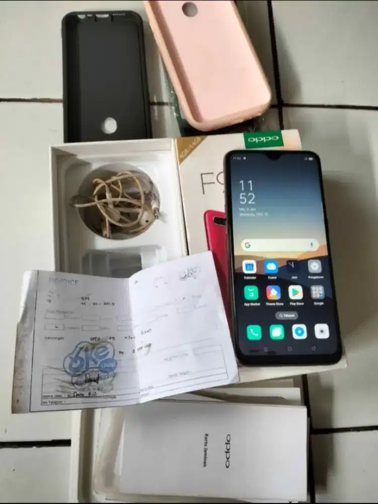 Hp oppo f9 ram 4/64 fullset