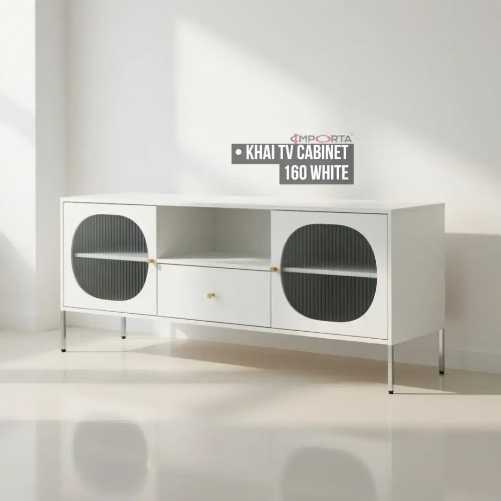 Rak / Kabinet Besi Importa Khai TV Cabinet 160 White