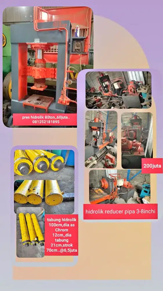 Mesin tekuk, potong plat,pres