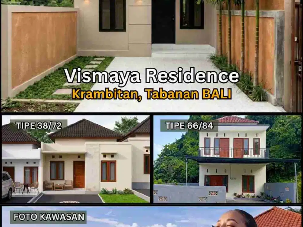 Dijual Rumah Baru Siap Huni Minimalis Vismaya Residence di Kerambitan Tabanan Bali