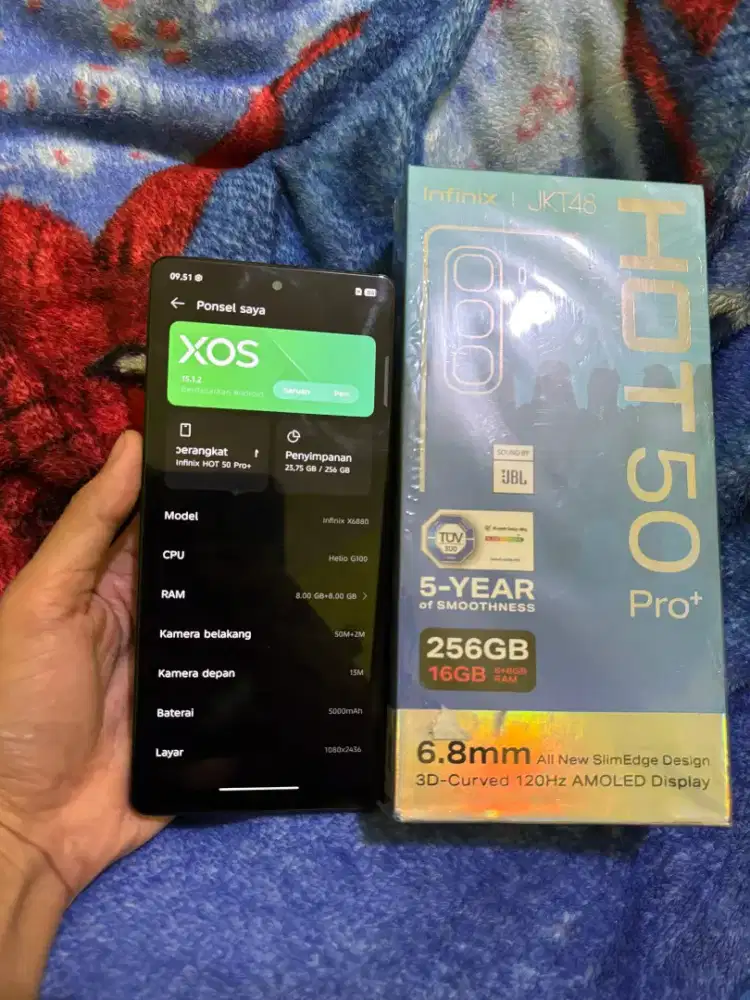 Infinix hot 50 Pro+ 8+8/256 fulset