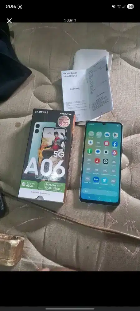A06 5G 6/128 Samsung resmi fullset