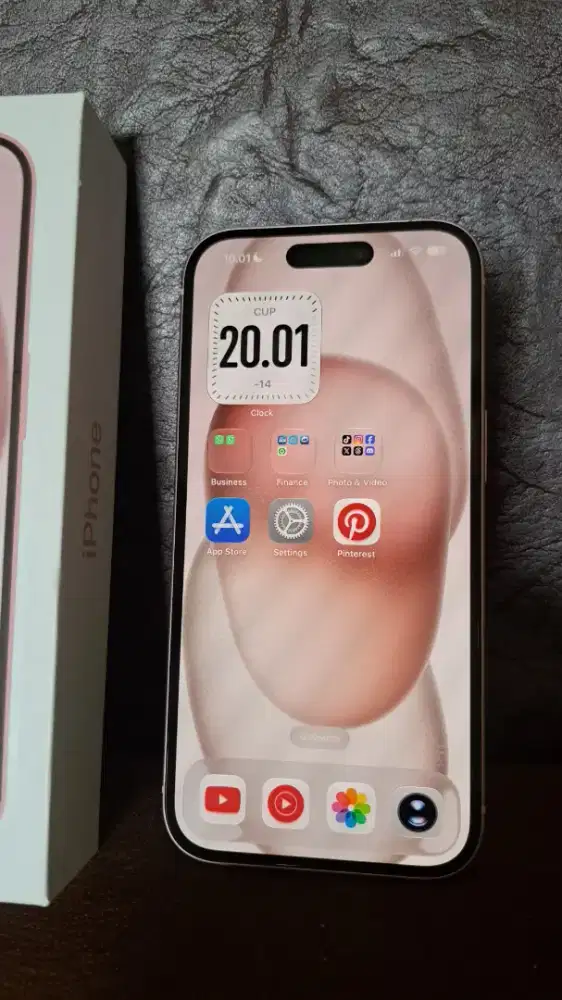 Iphone 15 128Gb Pink & Box Fulset Mulus