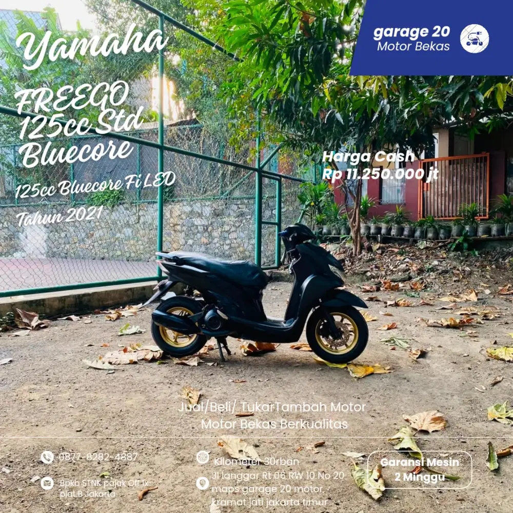 Yamaha Freego 125cc Bluecore Fi Tahun 2021 Pajak Off