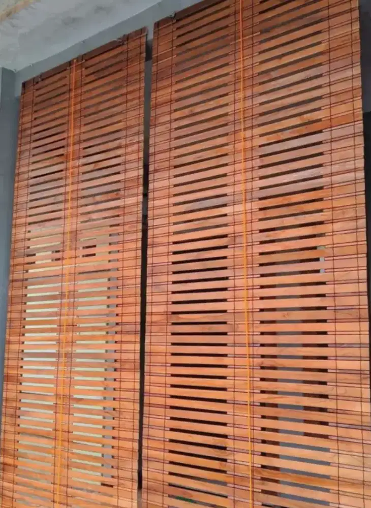 Jual tirai kayu jati