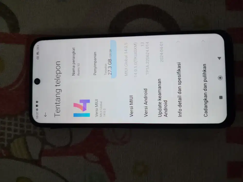 Jual HP redmi 10  2022
