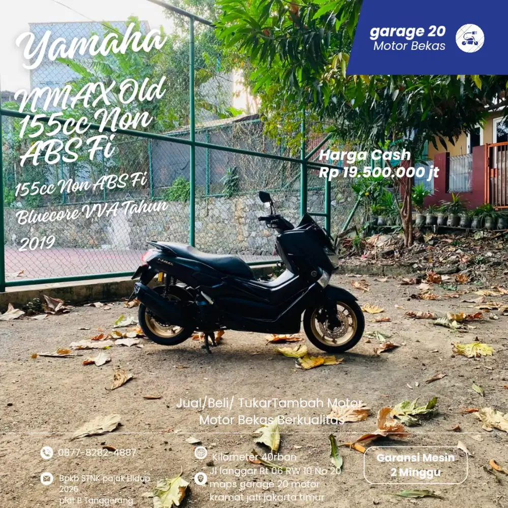 Yamaha NMAX 155cc VVA_Fi Bluecore Tahun 2020 Pajak Hidup