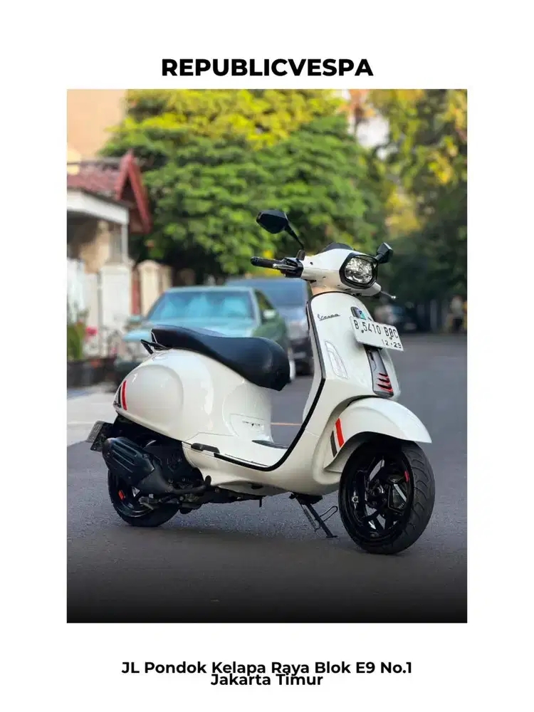 PIAGGIO VESPA SPRINT S150 IGET FACELIFT NEW MODEL TH 2024 WARNA WHITE
