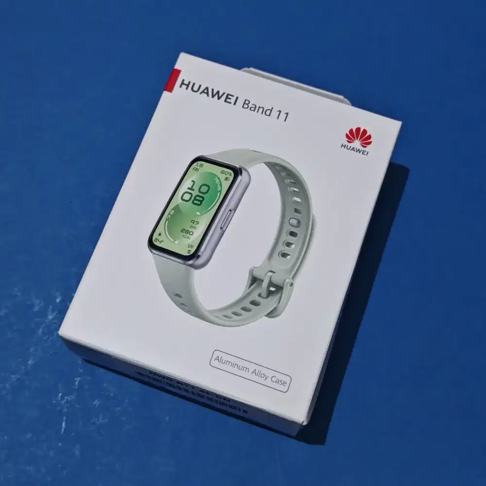 Huawei Band 11 silver aluminum green band BNIB segel resmi