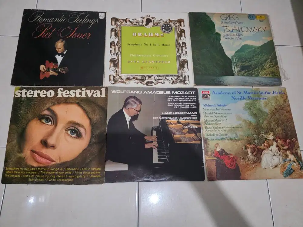 Sepaket 6 Buah Vinyl LP Piringan Hitam Musik Klasik dan Instrumental