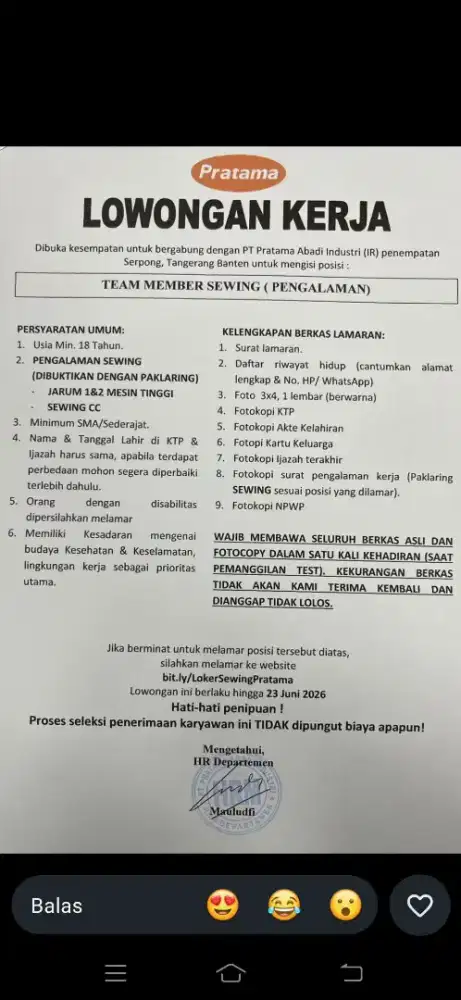 Membutuhkan seseorang untuk jadi art