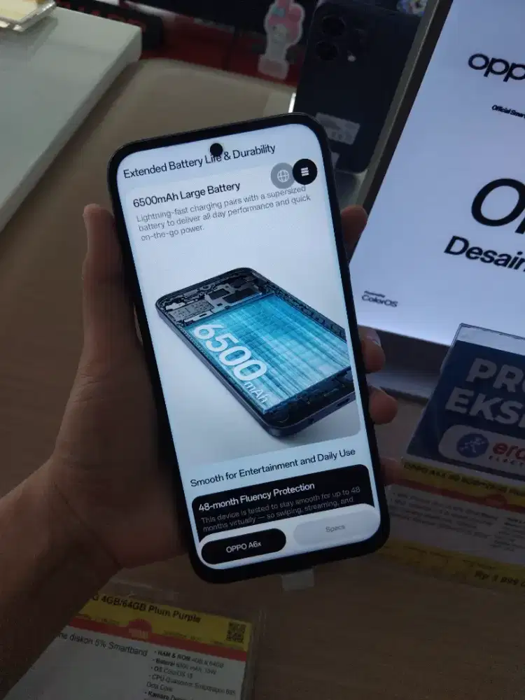 Oppo A6X 4 64 gb Purple