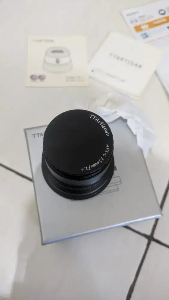 TTArtisan 35mm F1.4 Sony E Mount Fullset Mulus Like New Nego Tipis