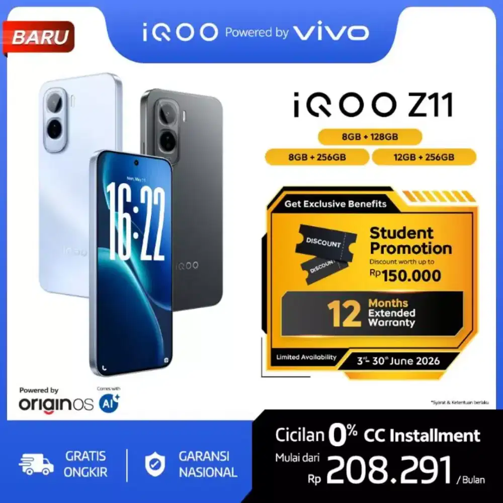 iQOO Z11 8/256 New Garansi
