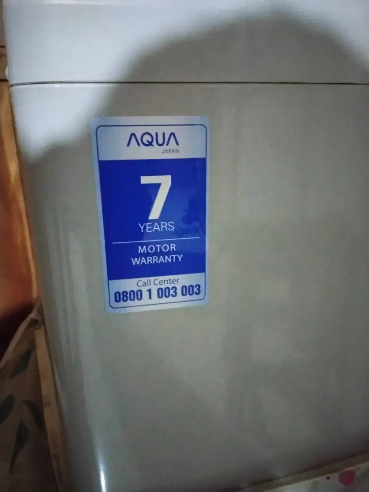 mesin cuci aqua lama tidak terpakai