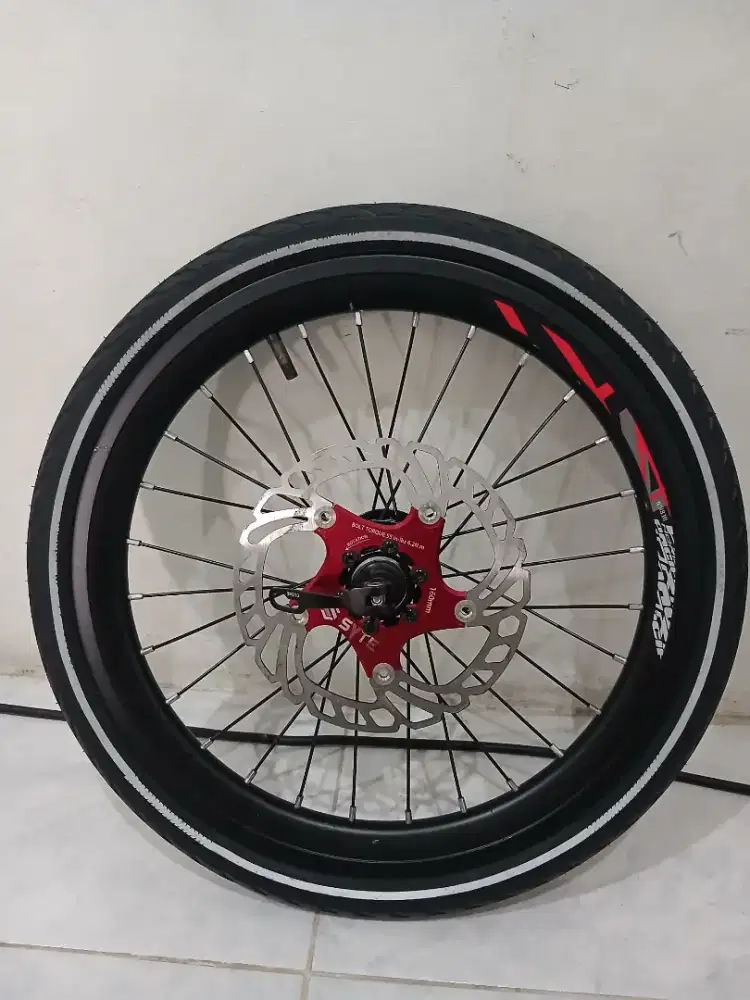Wheelset sepeda lipat pacific polygon united fnhon dahon
