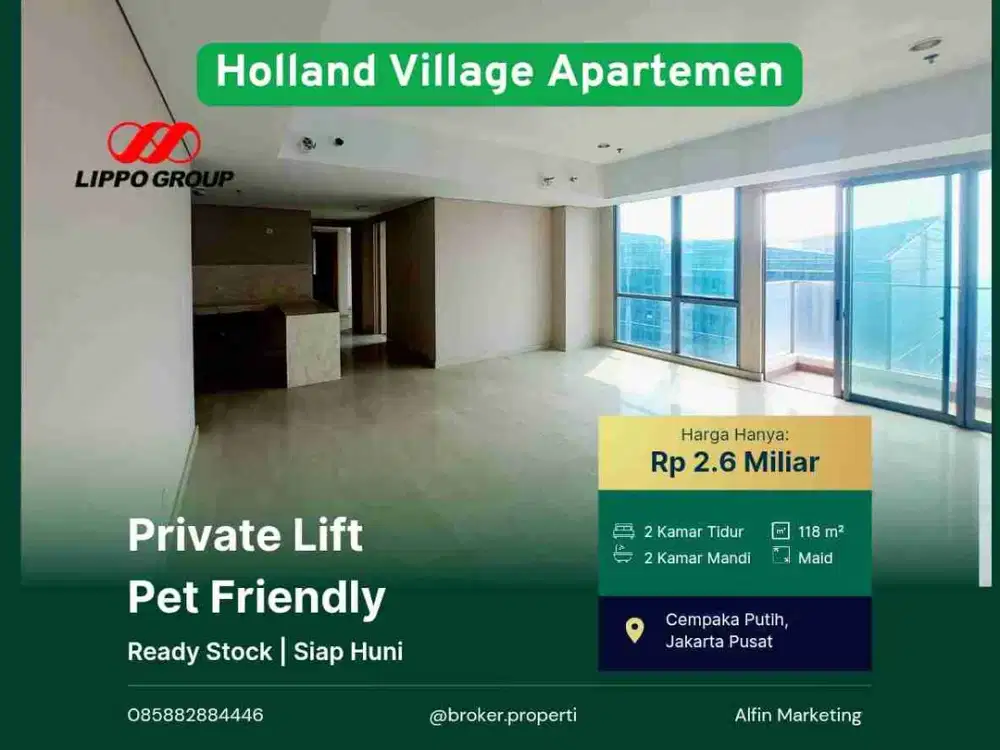 Pet Friendly Apartemen Cempaka Putih Jakarta Pusat Unit Baru Bisa Kpr Private Lift