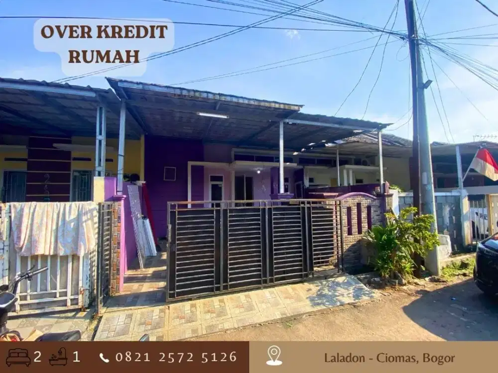 Over Kredit 8 Thn Lg 69JT di Mulia Residence 2 Ciomas dkt IPB bisa CASH