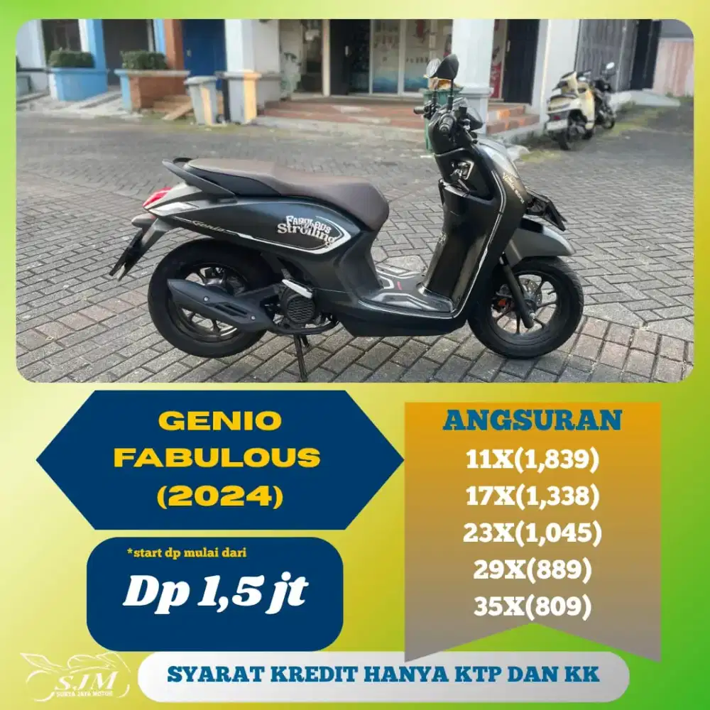 HONDA GENIO FABULOUS 2024 CASH & KREDIT