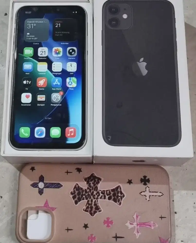 Iphone 11 64gb unit dus kabel data