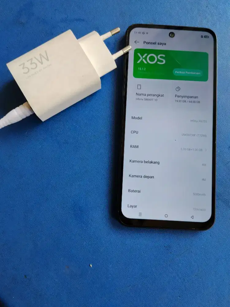 Infinix smart 10 3+1/64 garansi panjang