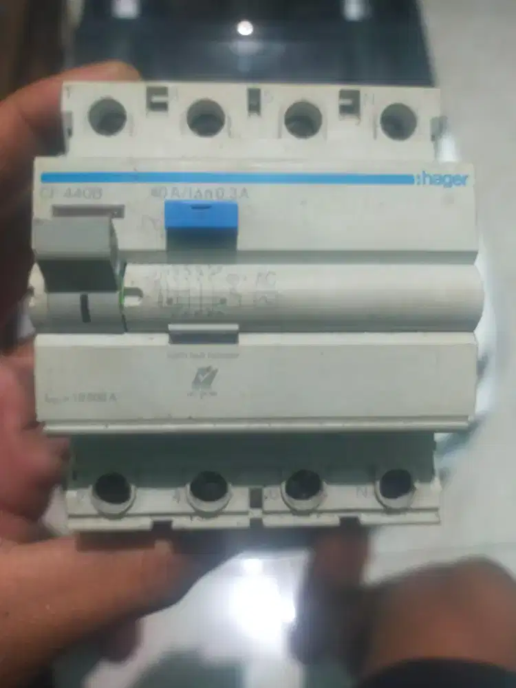 rccb elcb hager 4p 40a 30MA hager original