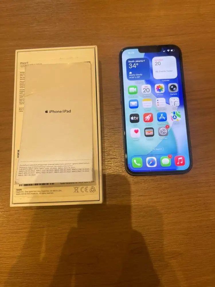 iPhone 13 128GB Garansi Resmi iBox Battery Health 100% Baru Ganti