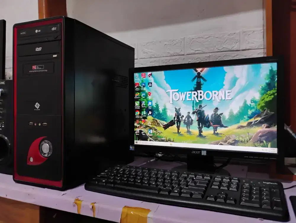 Pc PB dan roblox / intel gen4 + ram 8gb + monitor 19inch siap pakai