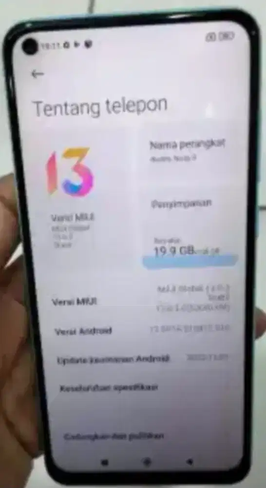 Xiaomi note 9 + charge