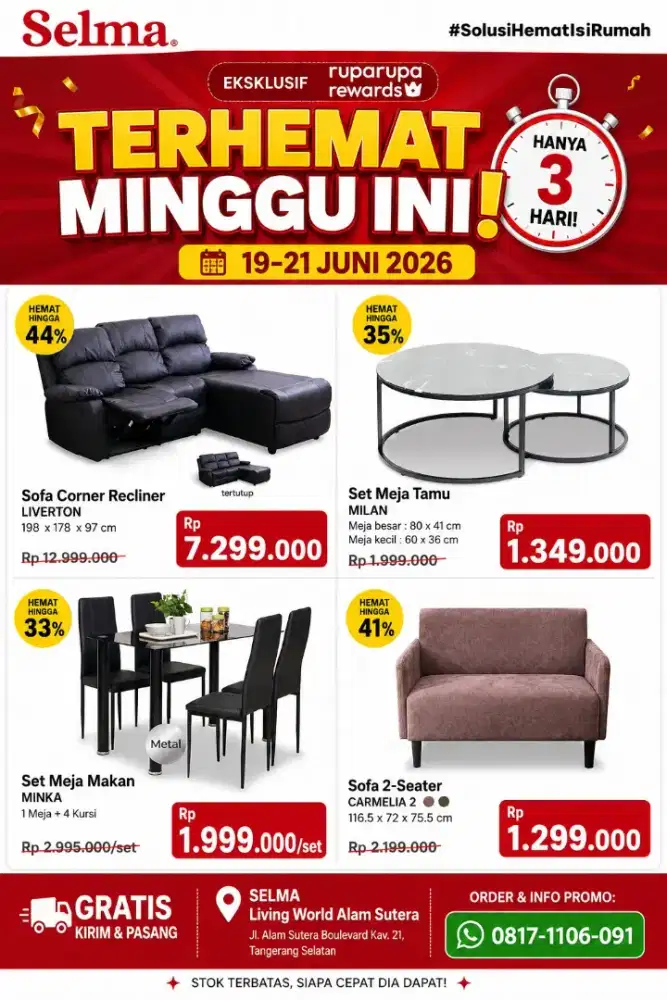 Hari Terakhir Terhemat Minggu Ini