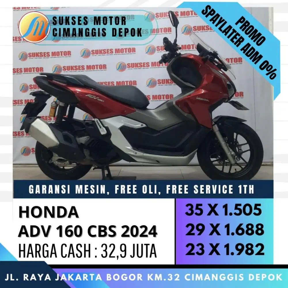NEW ADV 160 CBS 2024 CASH KREDIT CC PAYLATER BISA [SUKSES MOTOR]