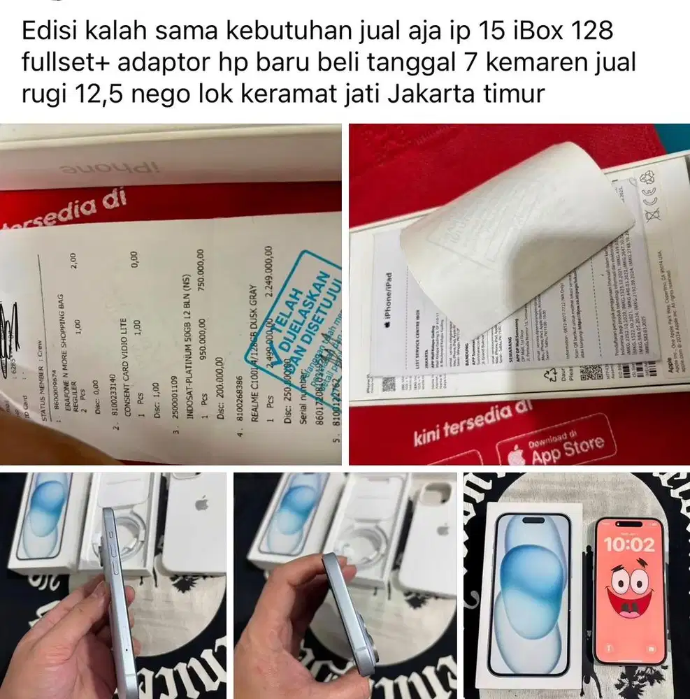 Iphone 15 128 ibox