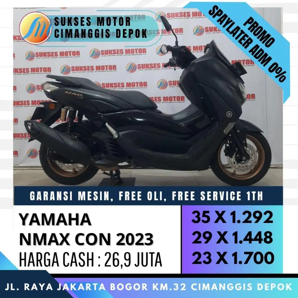 NEW NMAX 155 CON 2023 CASH KREDIT CC PAYLATER BISA [SUKSES MOTOR]