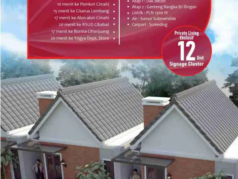 rumah cantik murah 500 jtan strategis di cipageran Cimahi dkt pemkot