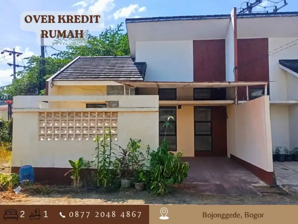Rumah dijual MURAH 29JT HOOK Over Kredit dkt Stasiun di The Andalusia Residence