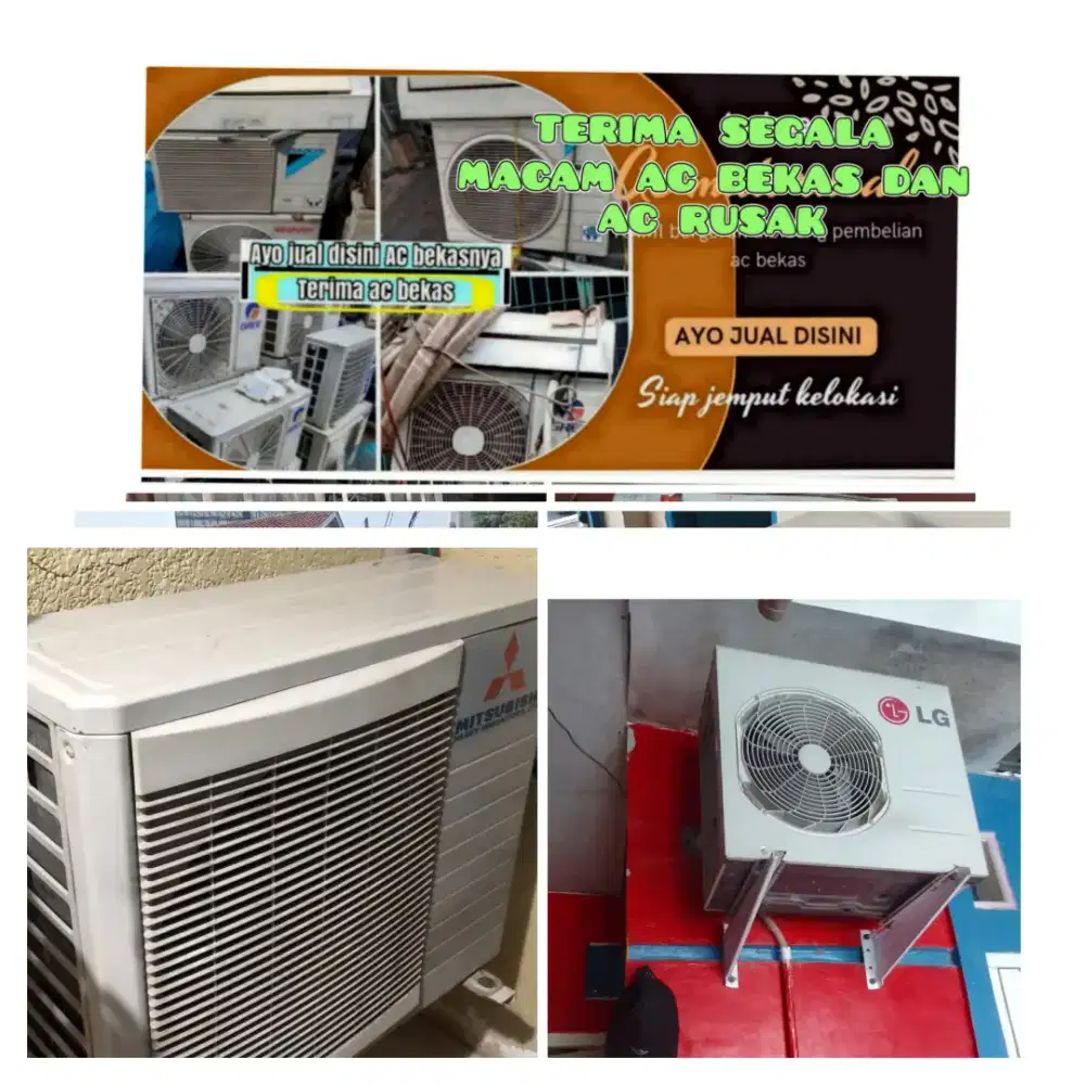 Terima ac bekas rusak