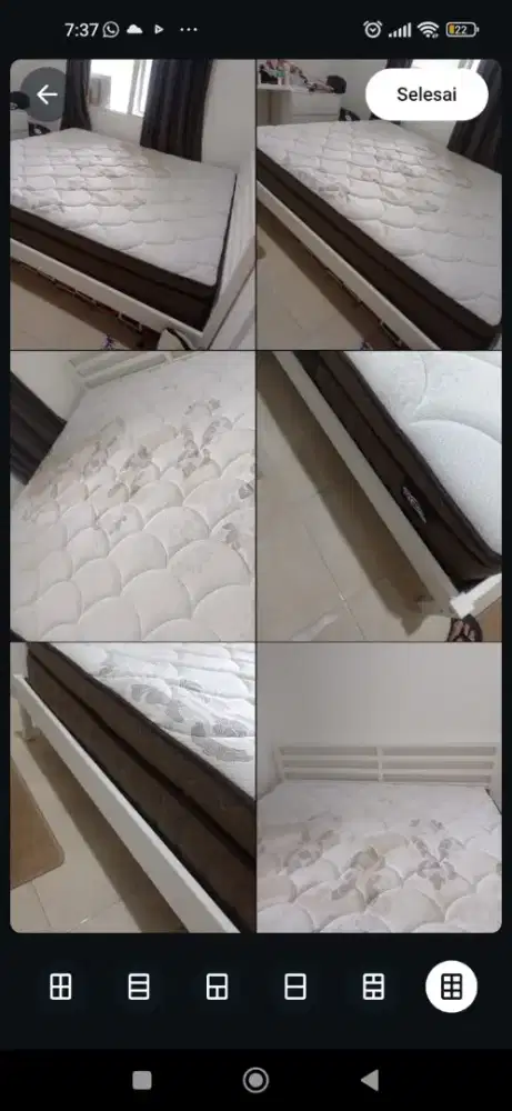 Dijual kasur type Queen ukuran 2,5m x 3,5m.