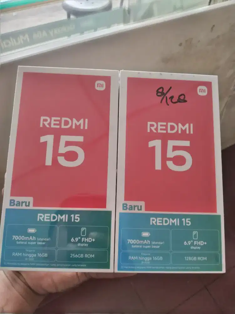New redmi 15 ram8/128 garansi resmi 1 tahun