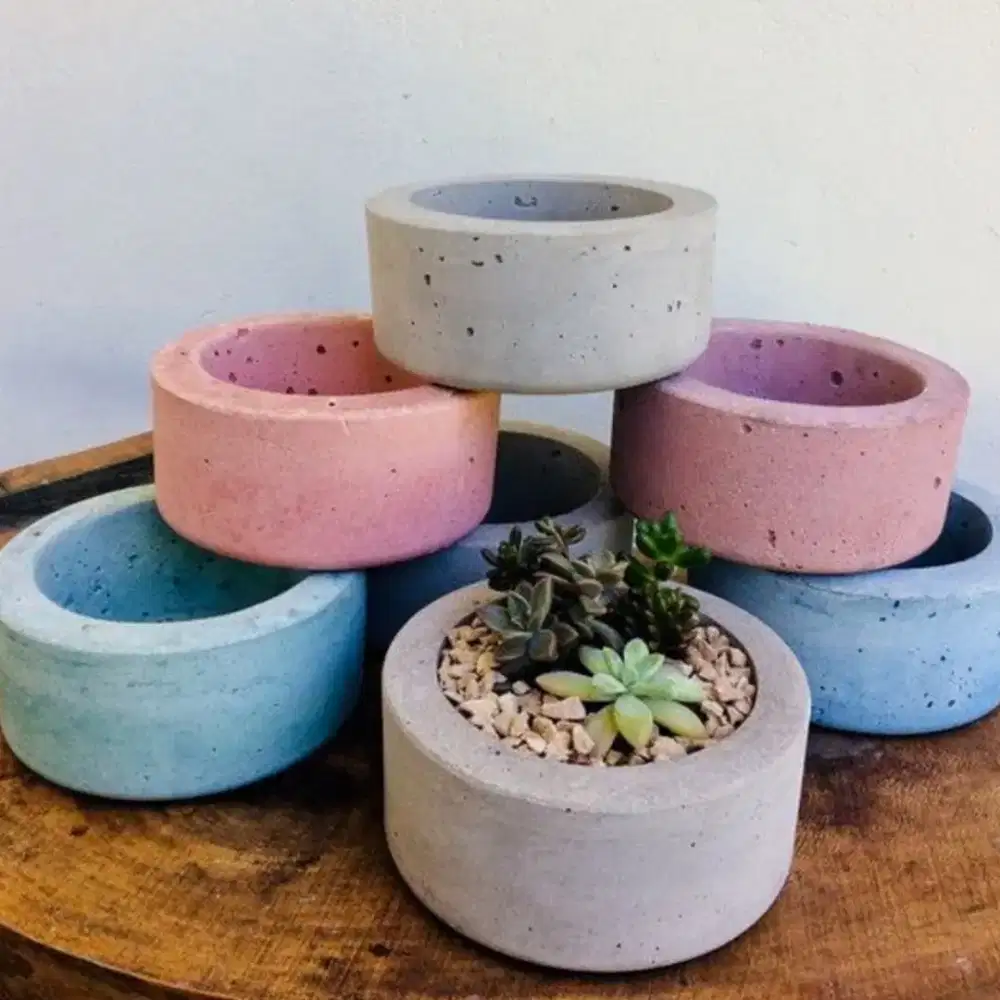 POT SEMEN TANAMAN BONSAI 7CM EGIYU09, POT SEMEN, POT CONCRETE