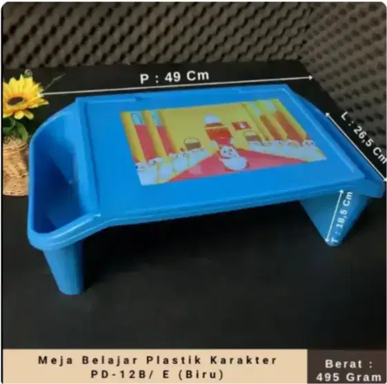 Meja Belajar Plastik Karakter PD