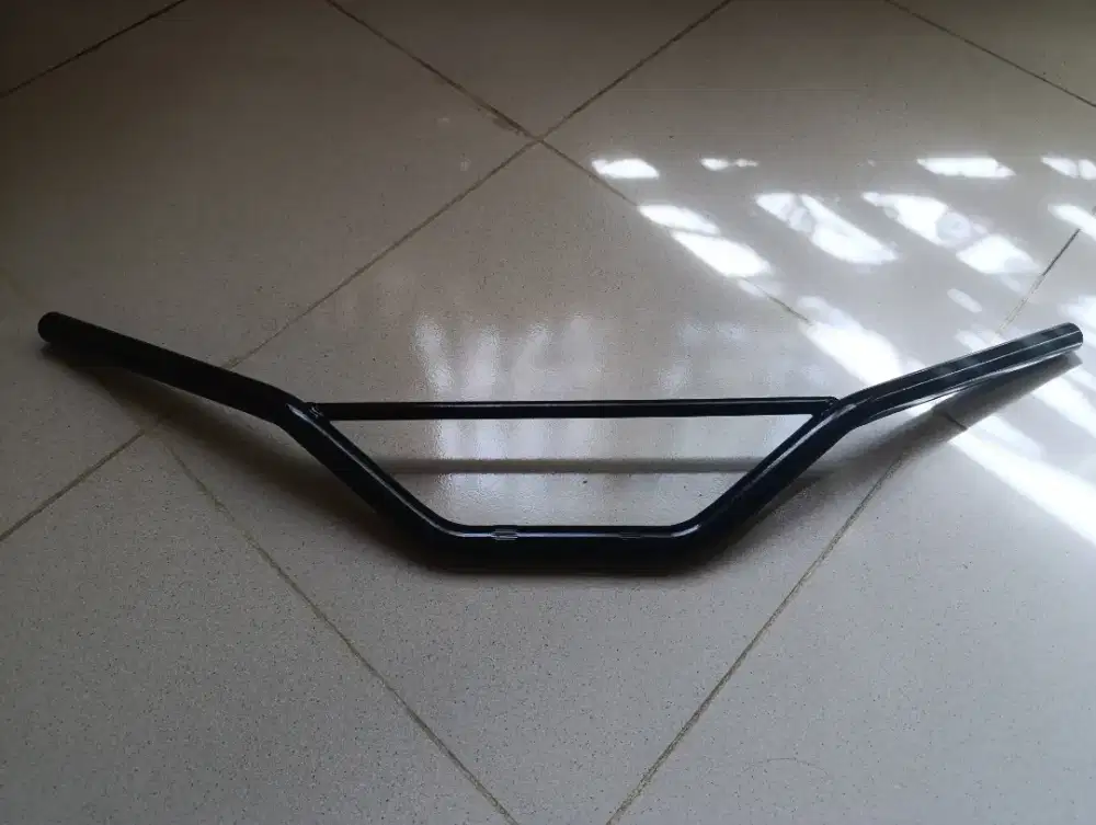 STANG TRACKER YAMAHA XSR TEBAL 2,5MM CAT COATING HITAM GLOSSY DAN CROM