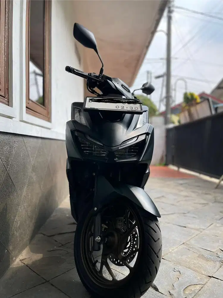 Honda Vario 160 ABS 2024 Matte Black — KM Rendah, Like New