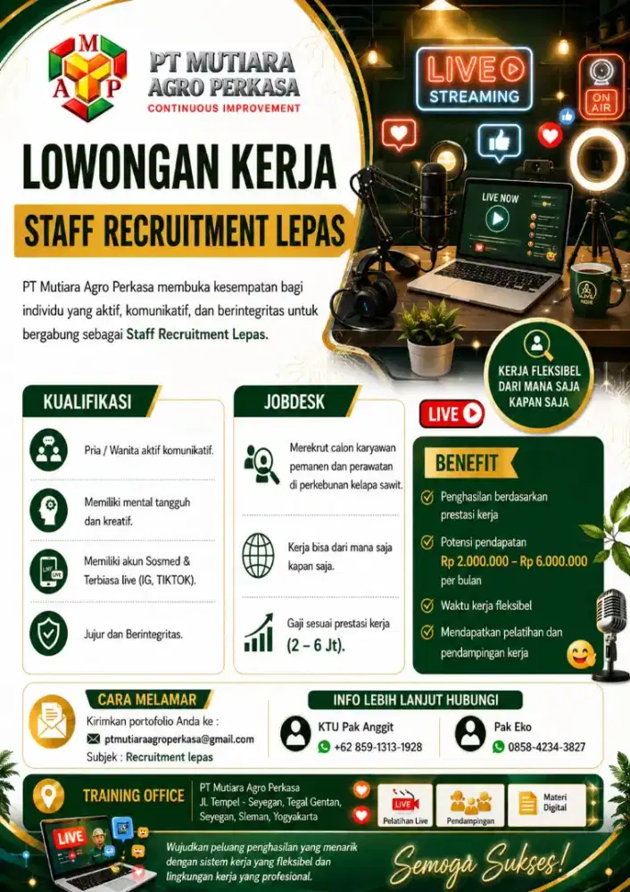 Staff Rekrutmen & Tenaga Lapangan