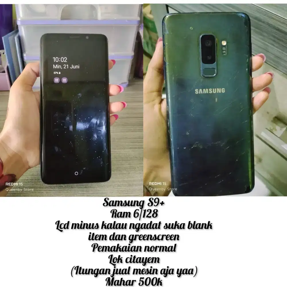 Dijual samsung S9 plus minus