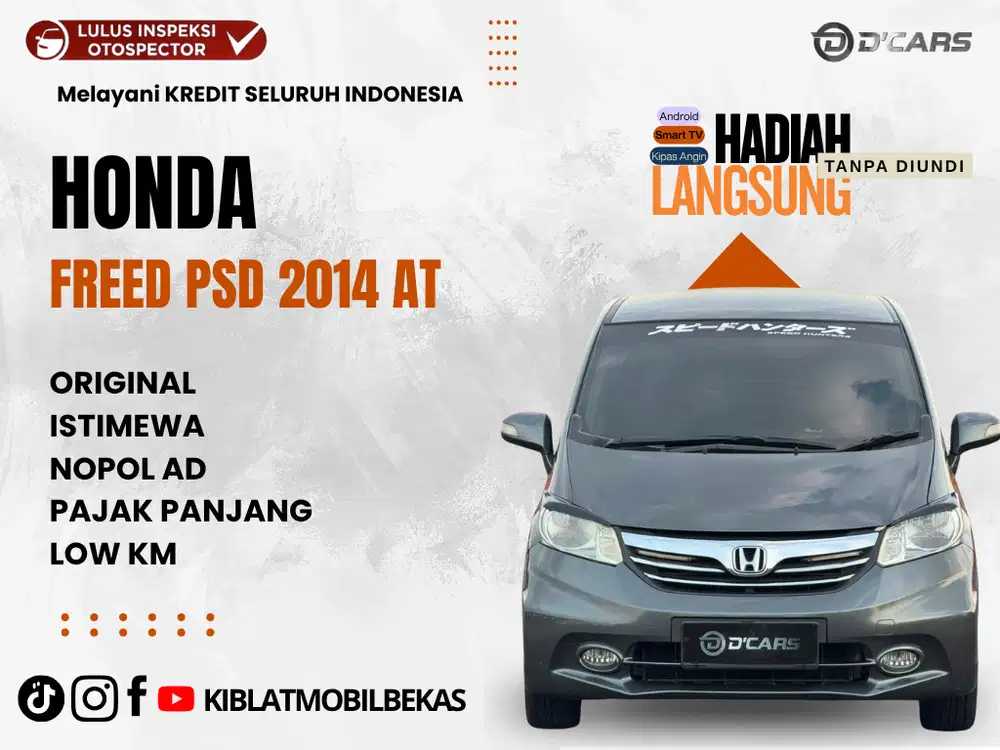 HONDA FREED PSD 2014 AT ISTIMEWA NOPOL LOKAL