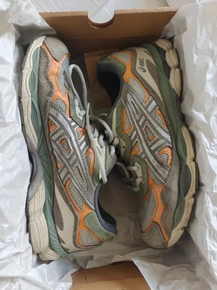 Asics Gel NYC Cream/Clay Grey Size 42.5 Original
